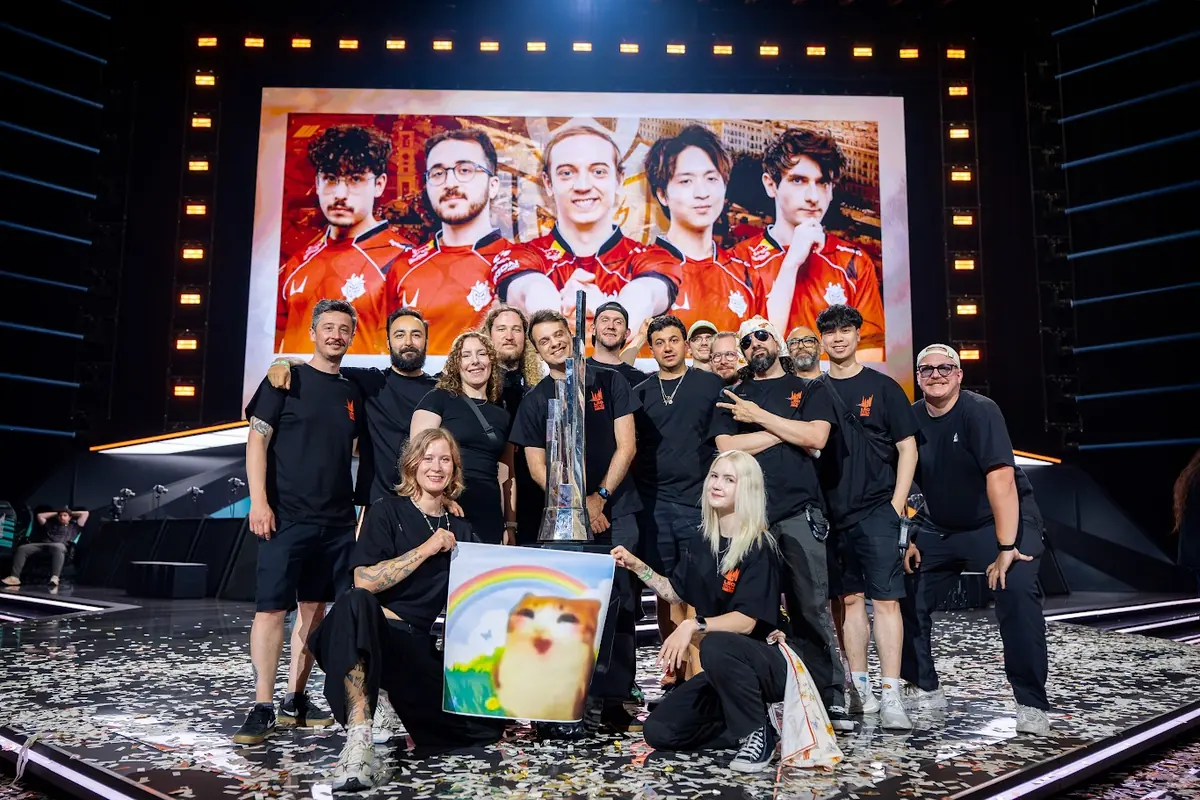 English-language broadcast crew at the 2026 LEC Summer Finals in Nice